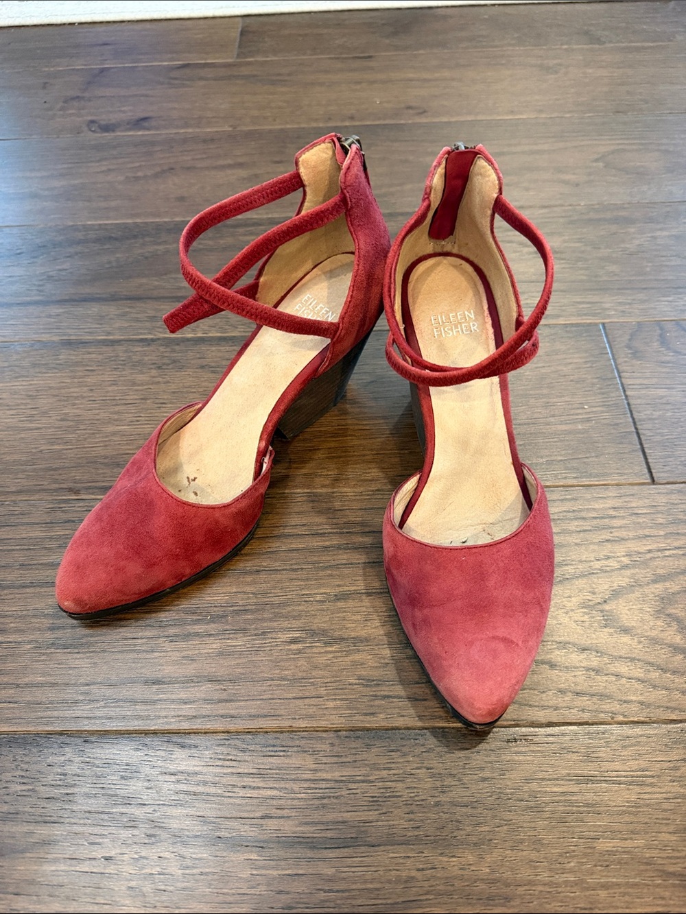 Eileen Fisher Tilda Stacked Heel Pump Size 6.5 - C76-017